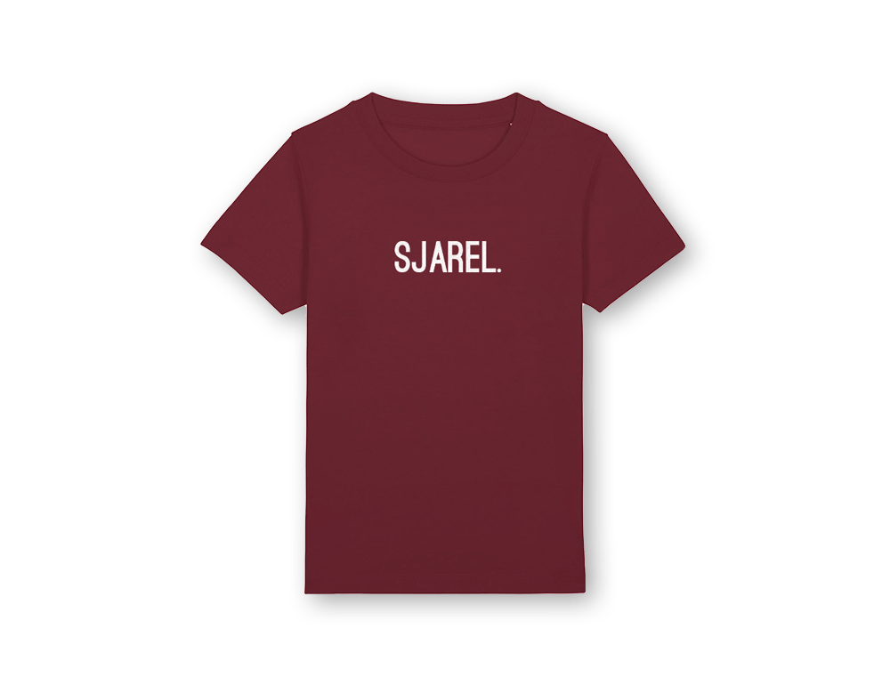 Bordeaux T-shirt met opdruk SJAREL