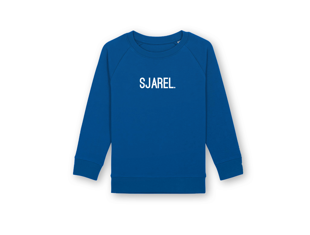 SJAREL. blauwe trui voor kinderen van KLEIR.