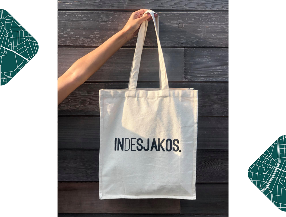 Totebag INDESJAKOS KLEIR. linnen zak