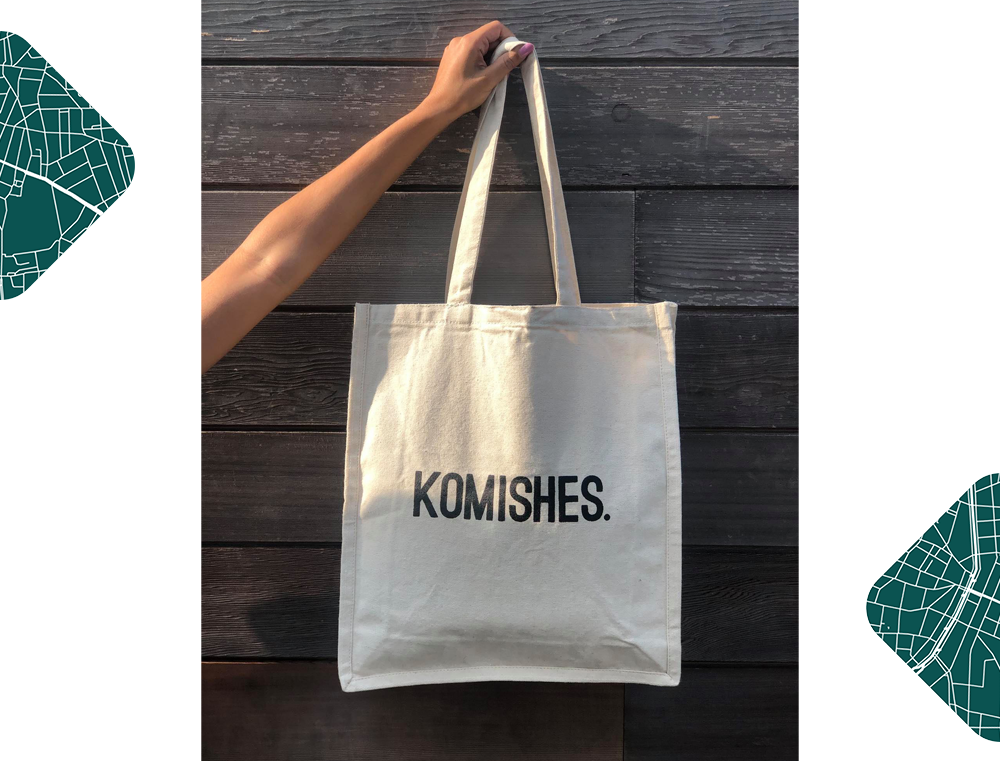 Totebag KOMISHES KLEIR. linnen zak