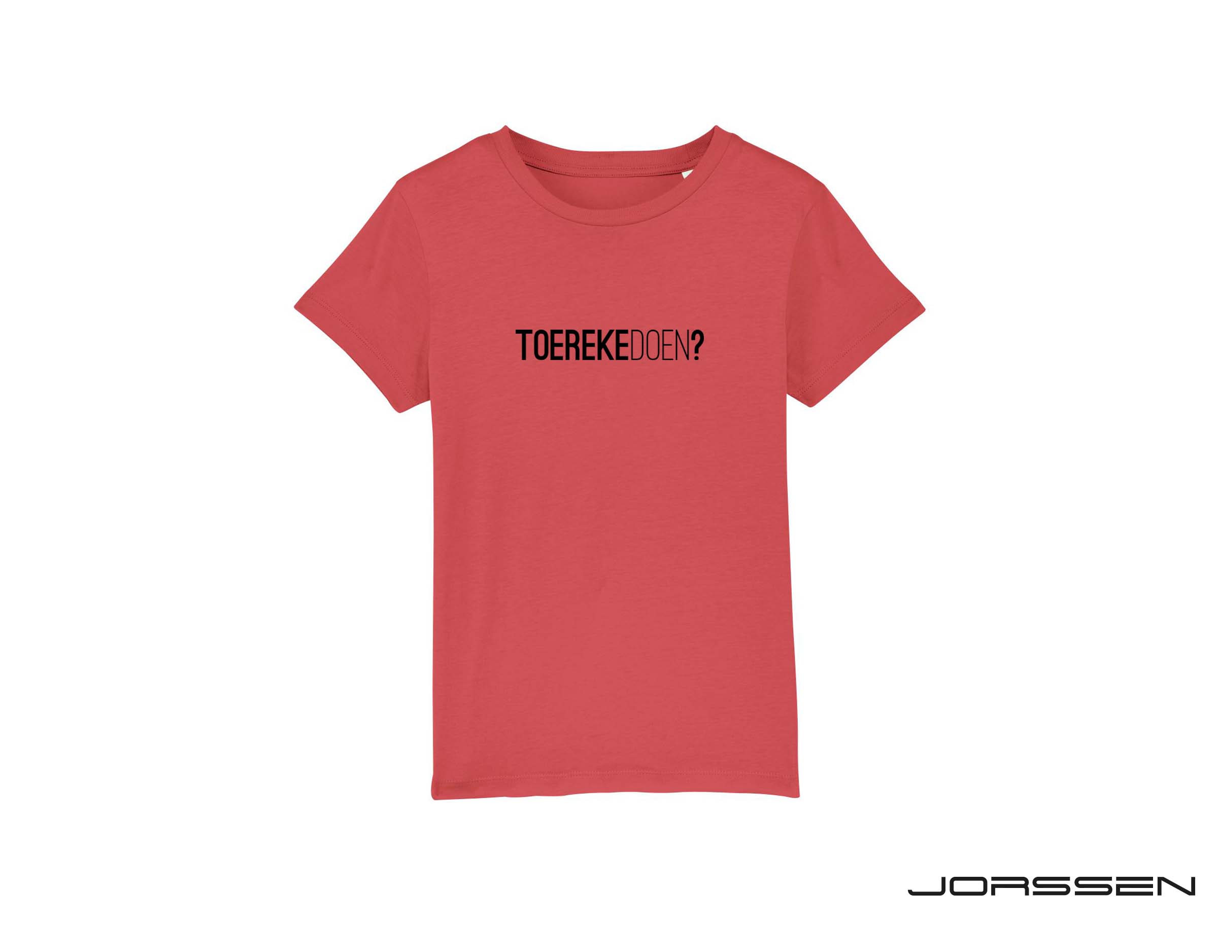ToerekeDoen? Rode T-shirt voor kinderen in samenwerking met Jorssen